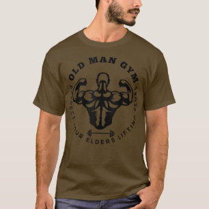Oude Man Gym respecteert uw oudere liftclubs Sarc T-shirt