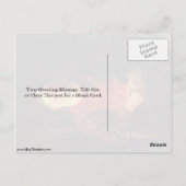 Oude Man in Armstoel door Rembrandt van Rijn Briefkaart (Achterkant)