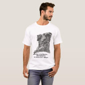 Oude Man in de bergen - New Hampshire - Pen Sket T-shirt (Voorkant volledig)