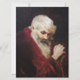 Oude man in een rode jas (Kerstman) (Kerstmis) Kaart