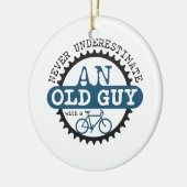 Oude man keramisch ornament (Links)