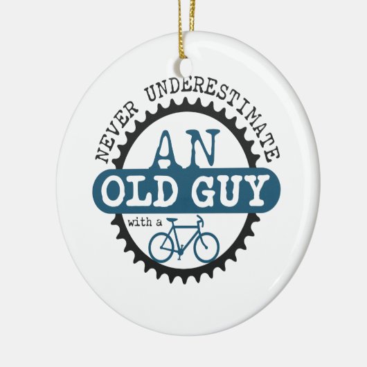 Oude man keramisch ornament (Links)