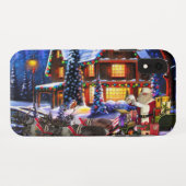 Oude Man kerstman en rendier Case-Mate iPhone Case (Achterkant (horizontaal))