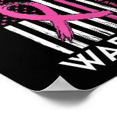 Oude man met een waanzinnige borstkanker poster (Hoek)