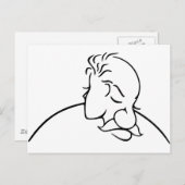 Oude Man of jonge-Lady optische illusie Briefkaart (Voorkant / Achterkant)