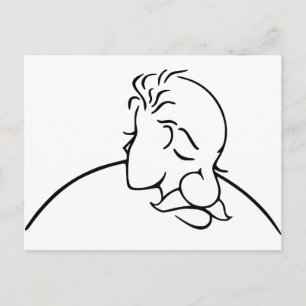 Oude Man of jonge-Lady optische illusie Briefkaart