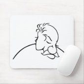 Oude Man of jonge-Lady optische illusie Muismat (Met muis)