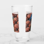 Oude man, paddenstoel blauwe bos bewaker pintglas glas (Links)