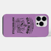 Oude Man Passie voor motorfietsen, Funny iPhone Hoesje (Achterkant horizontaal)