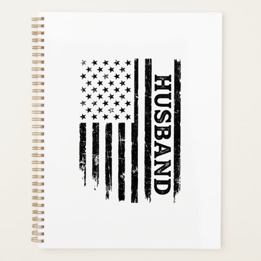 Oude man patriottisch vlag overhemd ontwerp_1 planner (Voorkant)