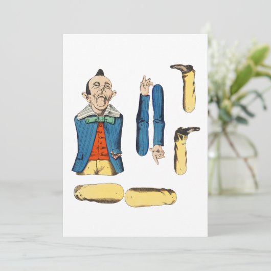 oude man pop kaart (Staand voorkant)