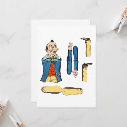 oude man pop kaart (Voorkant / Achterkant in situ)