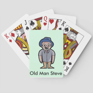 Oude Man Steve-kaarten Pokerkaarten