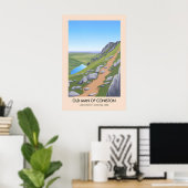 Oude man van Coniston Lake District Reisposter Poster (Thuiskantoor)