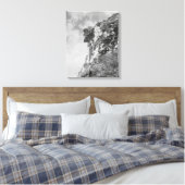 Oude Man van de Berg, 1901. Oude foto Canvas Afdruk (Insitu (Slaapkamer))
