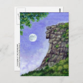 Oude Man van de berg New Hampshire Post Kaart (Voorkant / Achterkant)