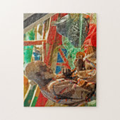 Oude man van de zee. legpuzzel (Verticaal)