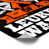 Oude man van een leukemiesurk-bloed poster (Hoek)