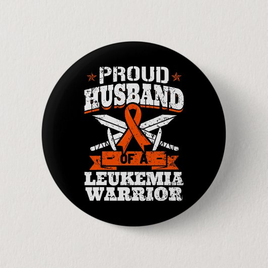 Oude man van een leukemiesurk-bloed ronde button 5,7 cm (Voorkant)