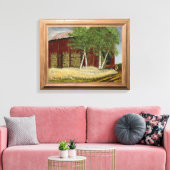 Oude Man Walker's Barn (20,22 x 16 x 0,75 inch) Canvas Afdruk (Insitu (Woonkamer))