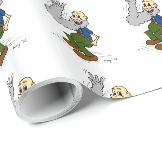 Oude Man-wandelpapier Cadeaupapier (Rol Hoek)