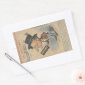 Oude Man was Ruw Ephemera Rechthoekige Sticker (Envelop)