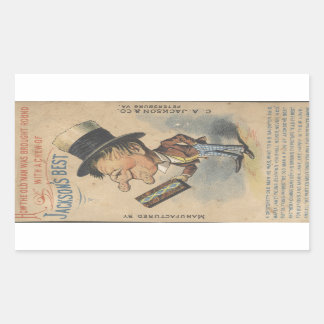 Oude Man was Ruw Ephemera Rechthoekige Sticker