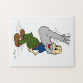 Oude Man Waving Beard Puzzle Legpuzzel (Horizontaal)