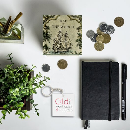 Oude manieren openen geen nieuwe manieren citeren  sleutelhanger