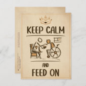  oude manierverzorger, verpleegkundig cadeau briefkaart (Voorkant / Achterkant)