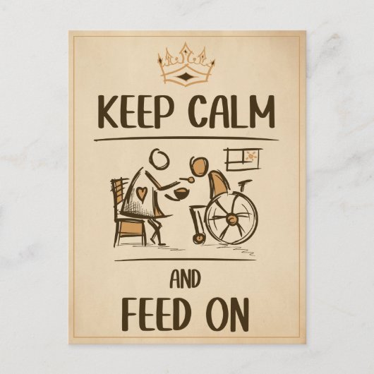  oude manierverzorger, verpleegkundig cadeau briefkaart (Voorkant)