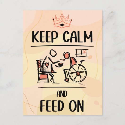 oude manierverzorger, verpleegkundig cadeau briefkaart (Voorkant)