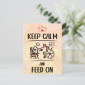 oude manierverzorger, verpleegkundig cadeau briefkaart (Staand voorkant)