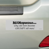 Oude Mannen Bumpersticker (Op auto)