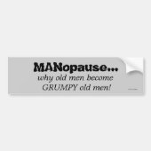 Oude Mannen Bumpersticker (Voorkant)