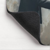 Oude Mannen graffiti met rode roos Muismat (Hoek)