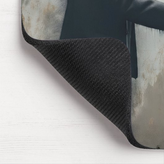 Oude Mannen graffiti met rode roos Muismat (Hoek)