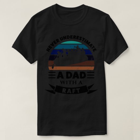 Oude Mannen met een Raft Funny Gifts Fathers Day T-shirt (Design voorkant)