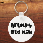 oude mannen mopperij sleutelhanger (Voorkant)