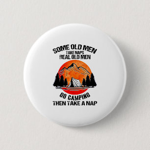 Oude mannen nemen dutjes echt oude mannen gaan kam ronde button 5,7 cm