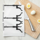 Oude  mannequins, illustratie van de mode theedoek (Quarter Fold)