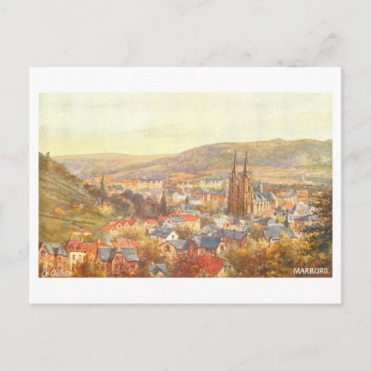Oude Marburg, Duitsland, Briefkaart (Voorkant)
