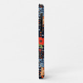 Oude marine-koraal bloemige patchwork quilt Case-Mate iPhone case (Achterkant/links)