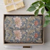 Oude marineblauwe bloemen tissuepapier (Geschenk)