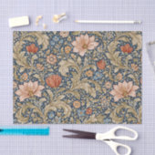 Oude marineblauwe bloemen tissuepapier (Craft)