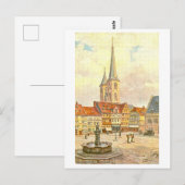 Oude Markt Halberstadt Duitsland Briefkaart (Voorkant / Achterkant)