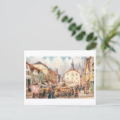 Oude Marktplaats Bad Kissingen Briefkaart (Staand voorkant)