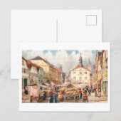 Oude Marktplaats Bad Kissingen Briefkaart (Voorkant / Achterkant)