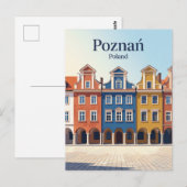 Oude Marktplein Polen Briefkaart (Voorkant / Achterkant)
