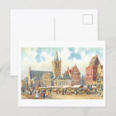 Oude Marktplein van Trier Briefkaart (Voorkant / Achterkant)
